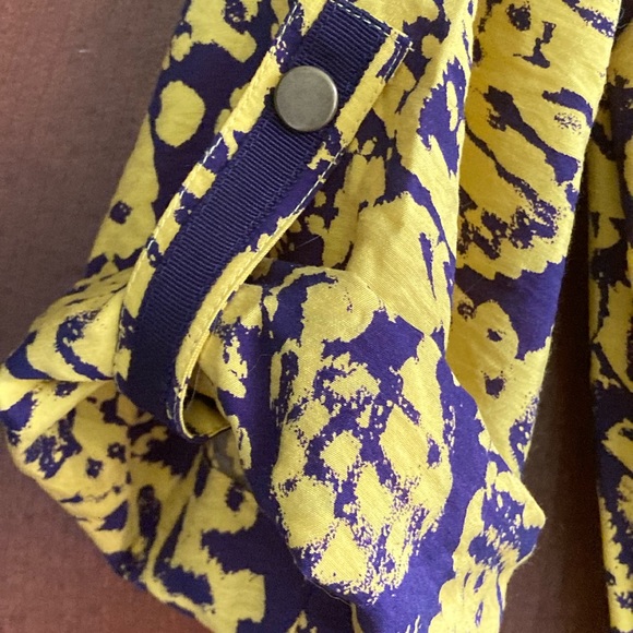 Adrianna Papell Mustard Plum Drawstring Dress 4 💜 - Picture 12 of 13